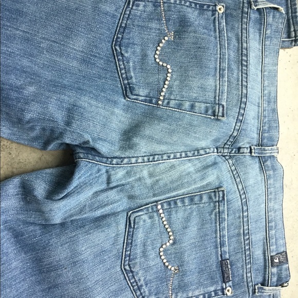 7 For All Mankind Crystal Detailed Jeans NEW - Picture 4 of 5